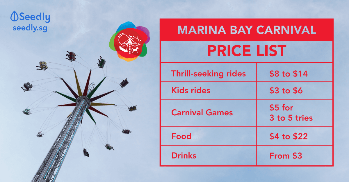 Ultimate Price List of Prudential Marina Bay Carnival 2018/2019 How