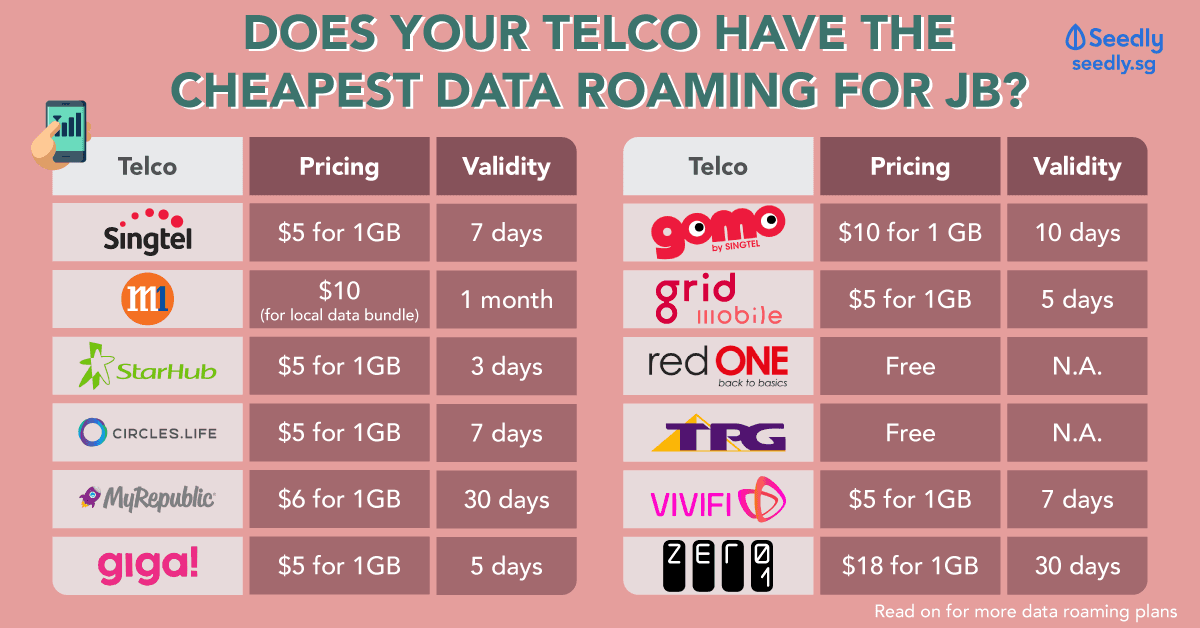 data roaming plans for telcos singapore