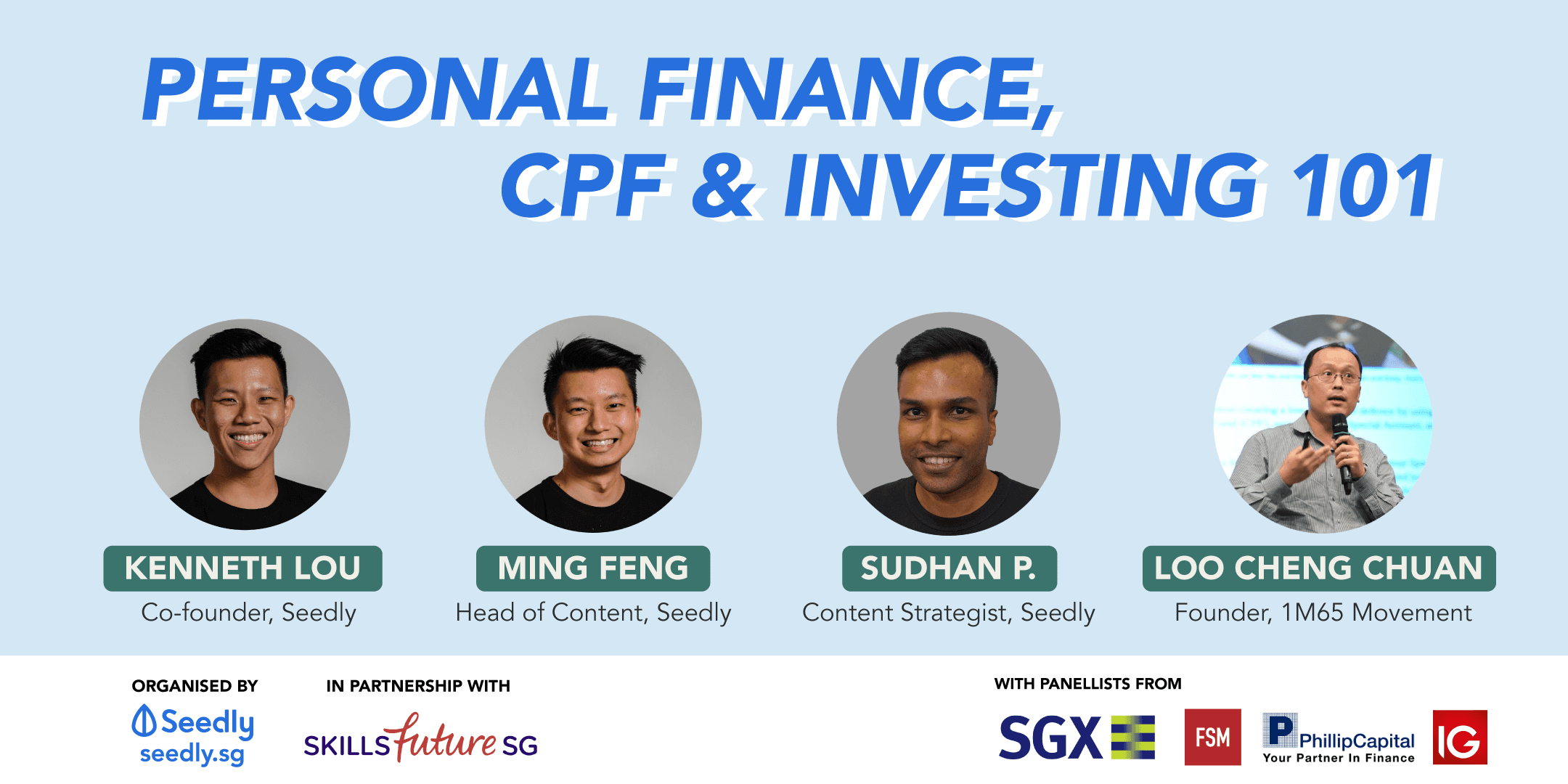 Seedly Personal finance, CPF and Investing 101
