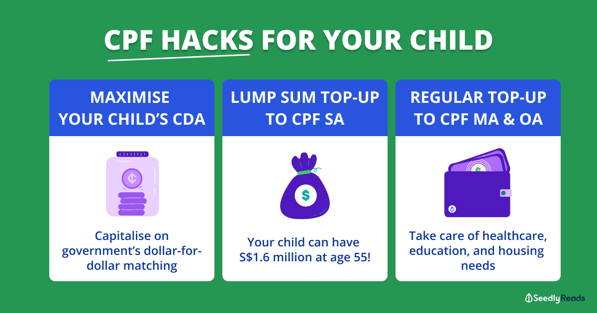 CPF hacks for child Seedly