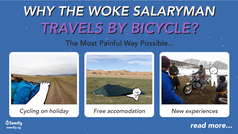 woke salaryman why travel by bicycle - the most painful way possible