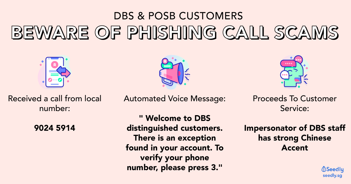 DBS and POSB Phishing Call scams