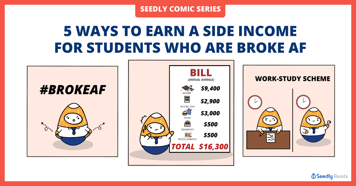 5 Ways To Earn A Side Income For Students Who Are Broke AF