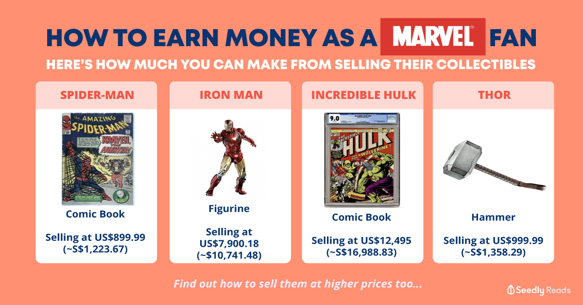 marvel collectibles toys selling to make money Seedly