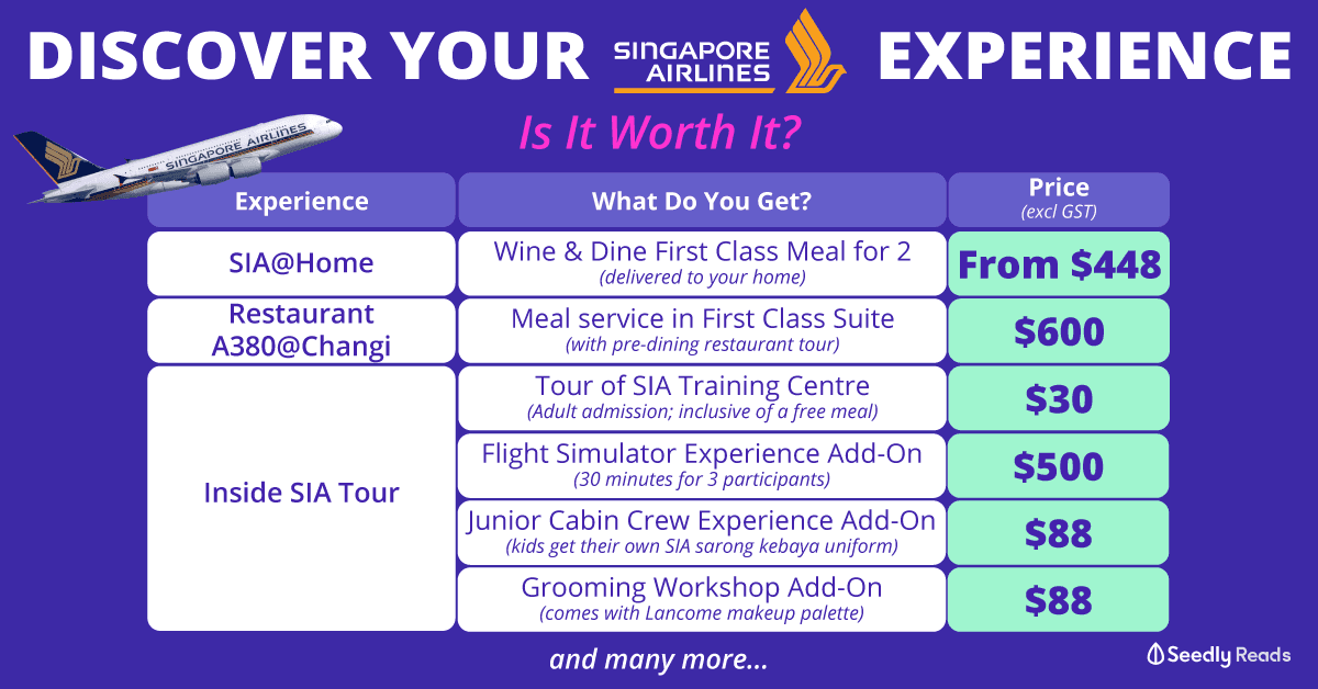 Seedly Discover Your Singapore Airlines Experience SIA