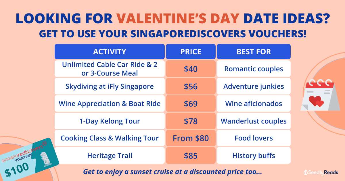 Valentine's Day activities using SingapoRediscovers Vouchers