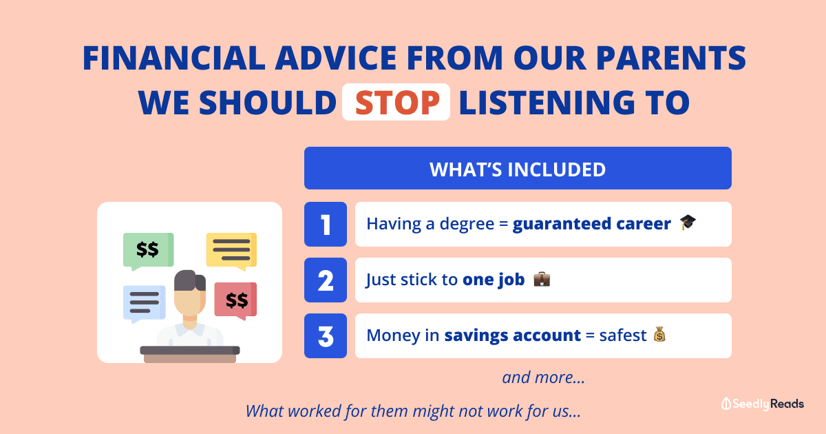 Financial advice from parents to stop listening to