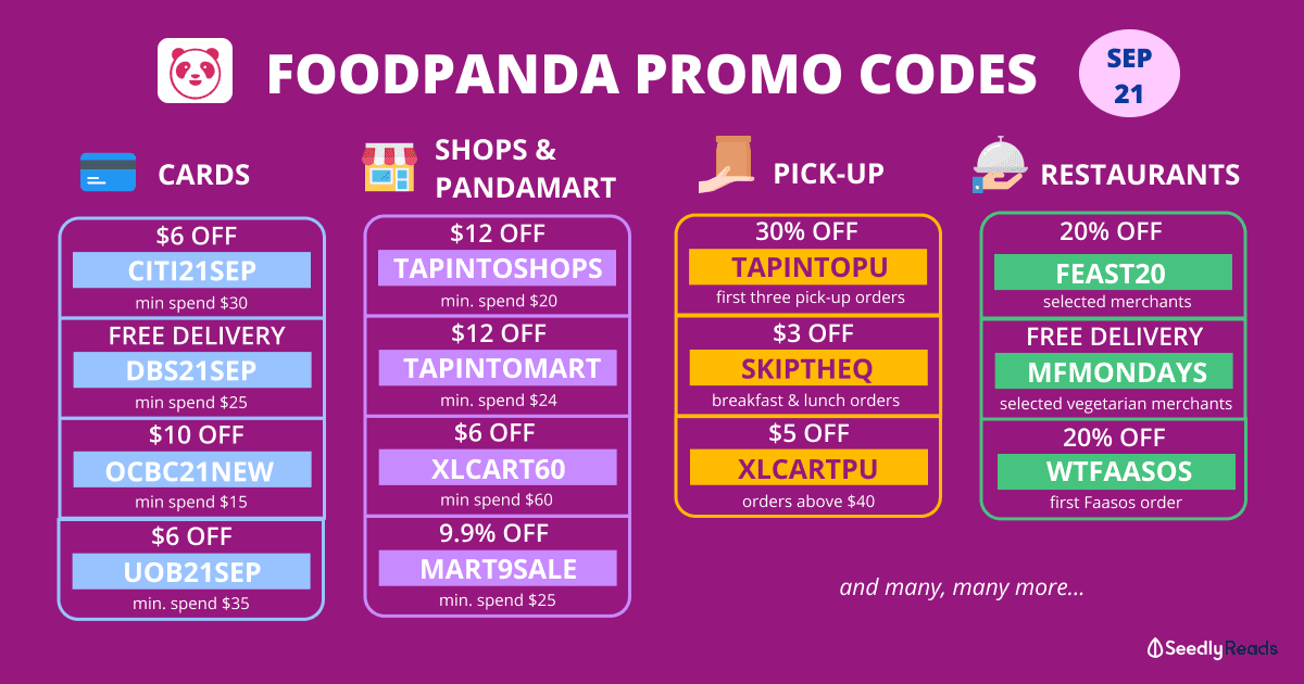 070921 - Foodpanda Delivery Promo Codes