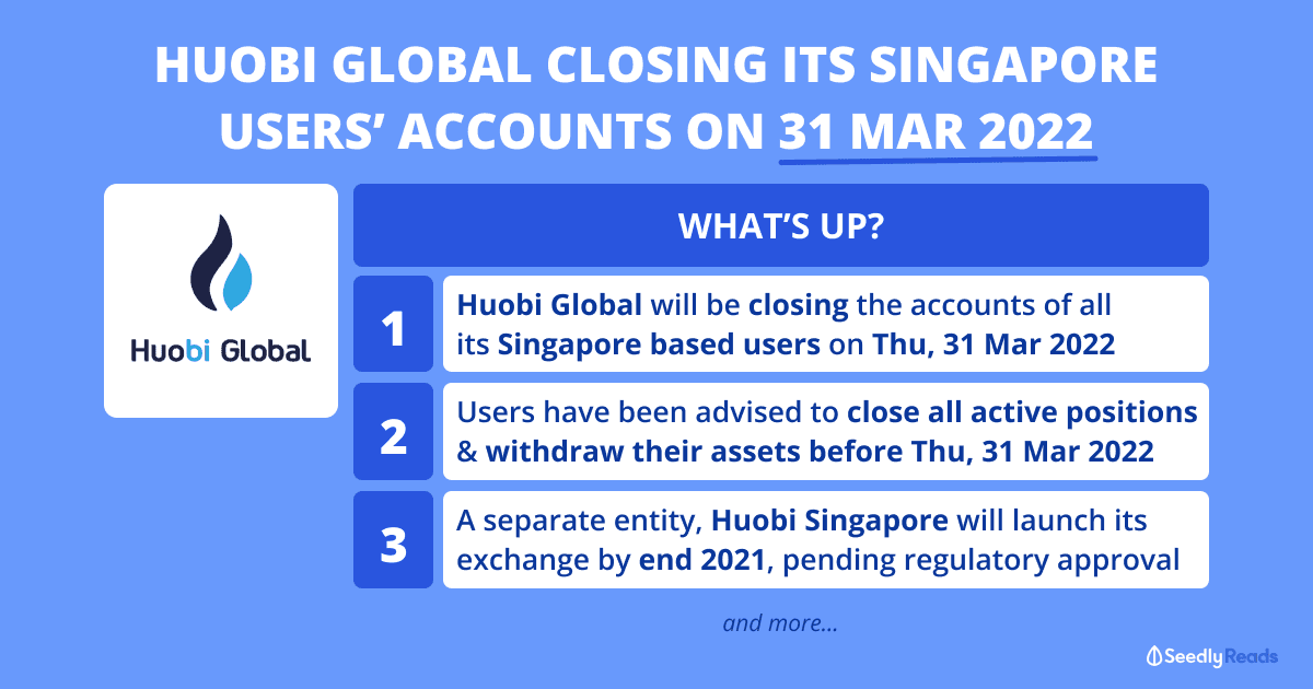 111121 Huobi Gobal Expel Singapore Users to set up Huobi Singapore