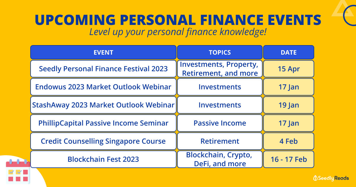 Upcoming Personal Finance Events to Attend in Singapore 2023